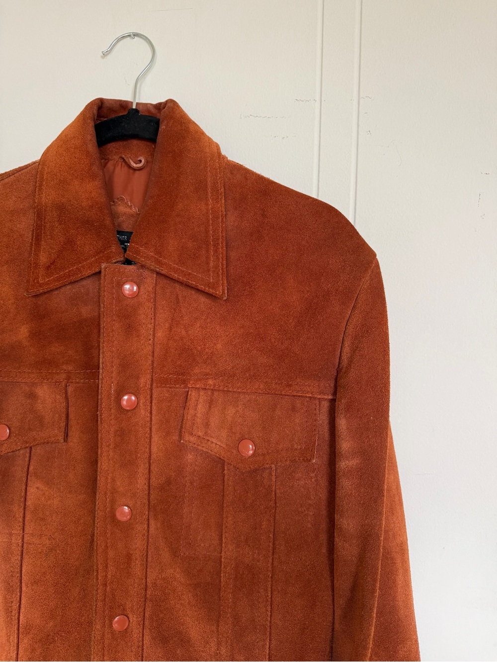 VINTAGE Suede Jacket - Rust - Picture 4 of 9
